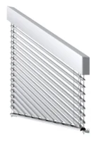 Moderne Jalousie aus Metall